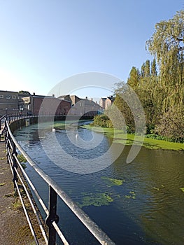 Fossgate rives Foss York city centre England UK