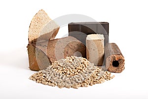 Fossil combustibles, coal, fire wood, pellets, briquettes,