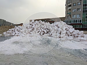 Fossiliferous Limestone Coquina shell rock building blocks