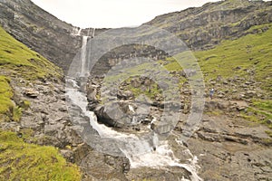 Fossurin í Fossá in the Faroe Islands Streymoy