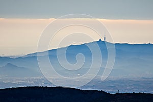 Foster tower in Tibidabo, Barcelona photo