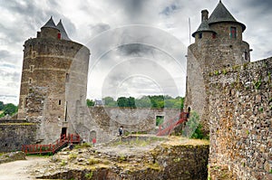 FougÃ¨res castle in Normandy tourist attraction