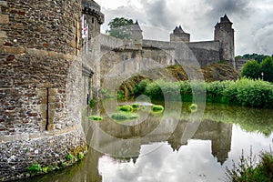FougÃ¨res castle in Normandy tourist attraction