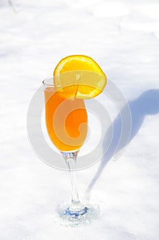 FougÃ¨res with orange juice.
