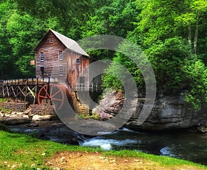 Glade Creek Gristmill, Babcock State Park, West Virginia photo