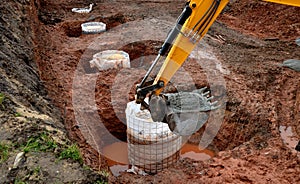 Foundation of buildings using drilled piles for private houses as well