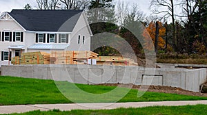 Foundation construction of new home