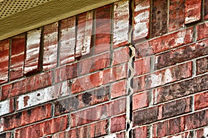Foundation problem on brick wall