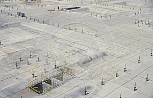 Foundation for skyscraper in San Francisco, California