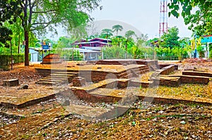 The foundation of Wat Kak Kaeo, Lampang, Thailand