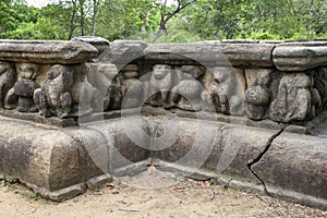 The foundations of Magul Maduwa at Lahugala. photo