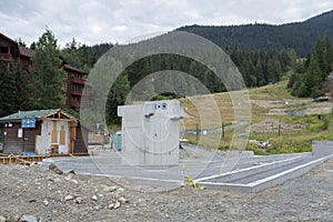 Foundations for new high speed Gondola at Creekside, Whistler