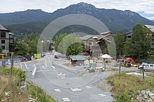 Foundations for new high speed Gondola at Creekside, Whistler