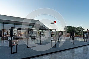 The Founder`s Memorial - Picture of Sheikh Zayed bin Sultan Al Nahyan founder of the United Arab Emirates