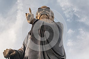 Laozi statue qingdao china landmark photo