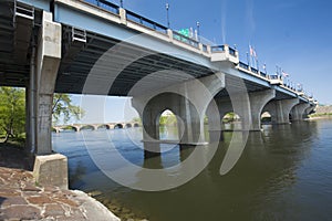 Founders Bridge over the Connecticut River at Hartford.