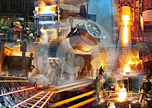 Foundry and steelworks - steel production and processing workers