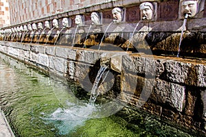 Fountain of the 99 Spouts Fontana delle 99 cannelle, L Aquila