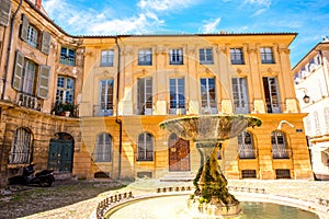 Fountain in Aix-en-Provence photo
