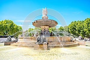 Fountain in Aix-en-Provence photo