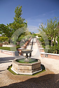 Fountain at Almeria castle