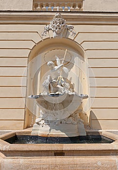 Fountain of Austrian Academy of Sciences in Vienna, Austria photo