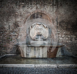 Fountain in Aventine Hill, Rome, Italy