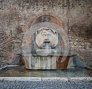 Fountain in Aventine Hill, Rome, Italy photo