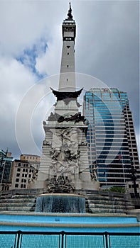 Fountain at the Base of the Monument