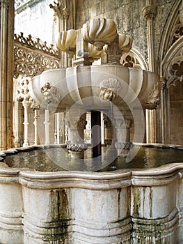 Fountain in Batalha Monastery photo