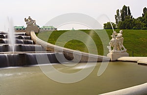 Fountain of the Belvedere castle, Vienna