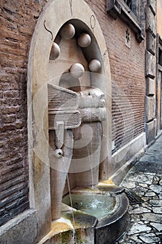 The Fountain of the Books in Rome, Italy photo