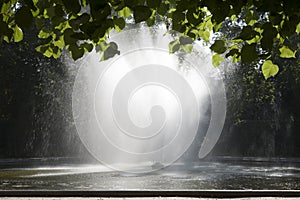 Fountain in Brussels Park - Parc de Bruxelles - Warandepark