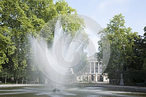 Fountain in Brussels Park - Parc de Bruxelles - Warandepark