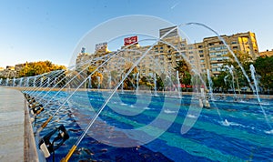 Fountain of Bucharest Piata Unirii