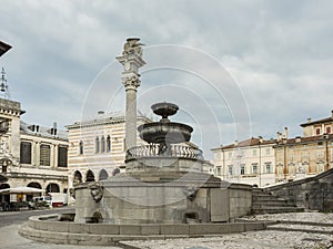 The fountain of Carrara from the Renaissance period