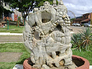 Fountain carved in stone