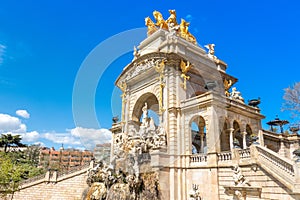 Fountain Cascada Monumental with arch and sculptural group