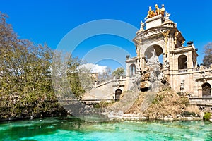 Fountain Cascada Monumental with arch and sculptural group