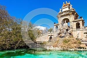 Fountain Cascada Monumental with arch and sculptural group