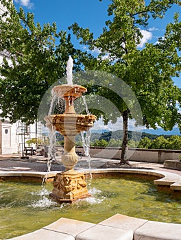 Fountain of the castle of Pau, Pyrenees Atlantiques, France