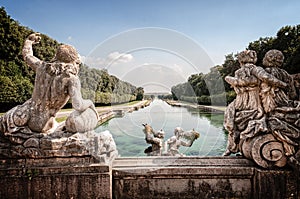 Fountain of Ceres in the Royal Gardens - Royal Palace of Caserta Park, Italy