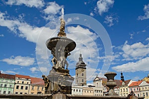 Fountain in Ceske Budejovic