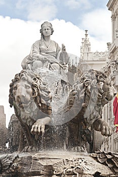 Fountain of Cibeles in Madrid photo