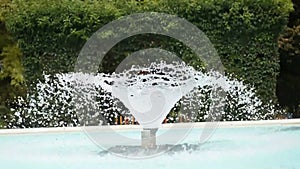 Fountain in the city gsrden. Almada. Portugal. Near Fire Station Almada. Children yard.