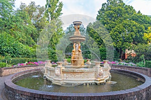 Fountain at city park in Launceston, Australia