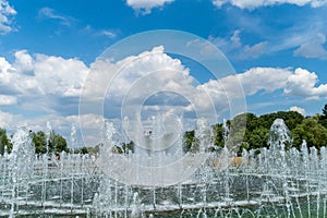 Fountain in the city park Tsaritsyno, Moscow, Russia