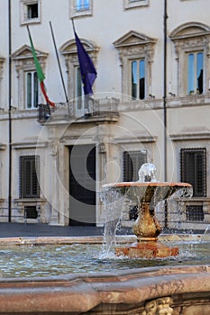 Fountain of Colonna Square in Rome