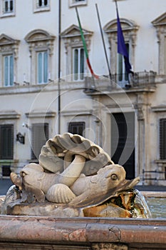 Fountain of Colonna Square in Rome