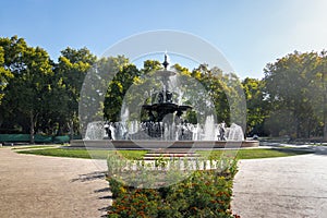 Fountain of the Continents Fuente de los Continentes at General San Martin Park - Mendoza, Argentina